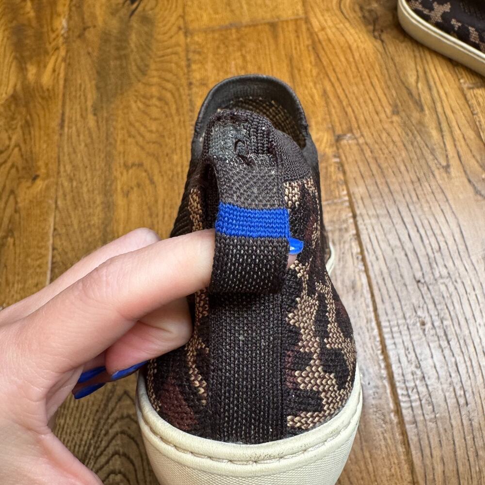 Rothys Chelsea Wildcat Leopard Bootie High Top Sneaker Womens 7 Slip On Knit - Picture 6 of 6